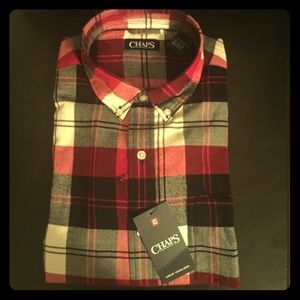 Brand New Men’s Chaps Plaid Button Down